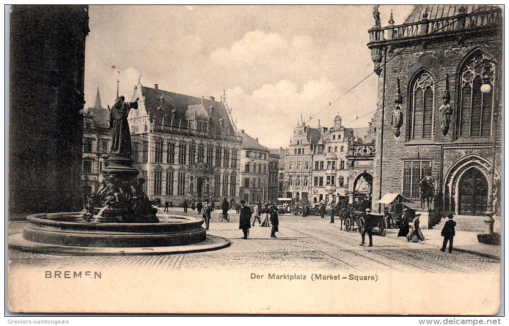 Allemagne - BREME - BREMEN - der marktplatz