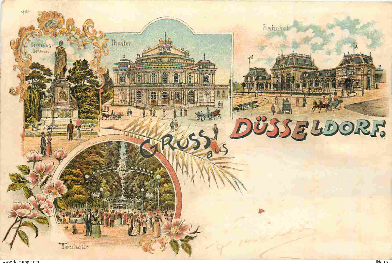 Allemagne - Düsseldorf - Gruss aus Düsseldorf - CPA - Oblitération de 1903 - Etat se décolle - Voir Scans Recto-Verso