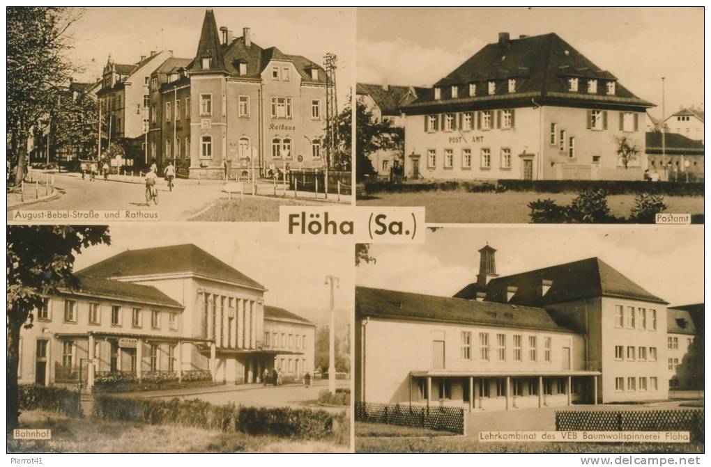 ALLEMAGNE - FLOEHA - Bahnhof - Rathaus - Postamt...