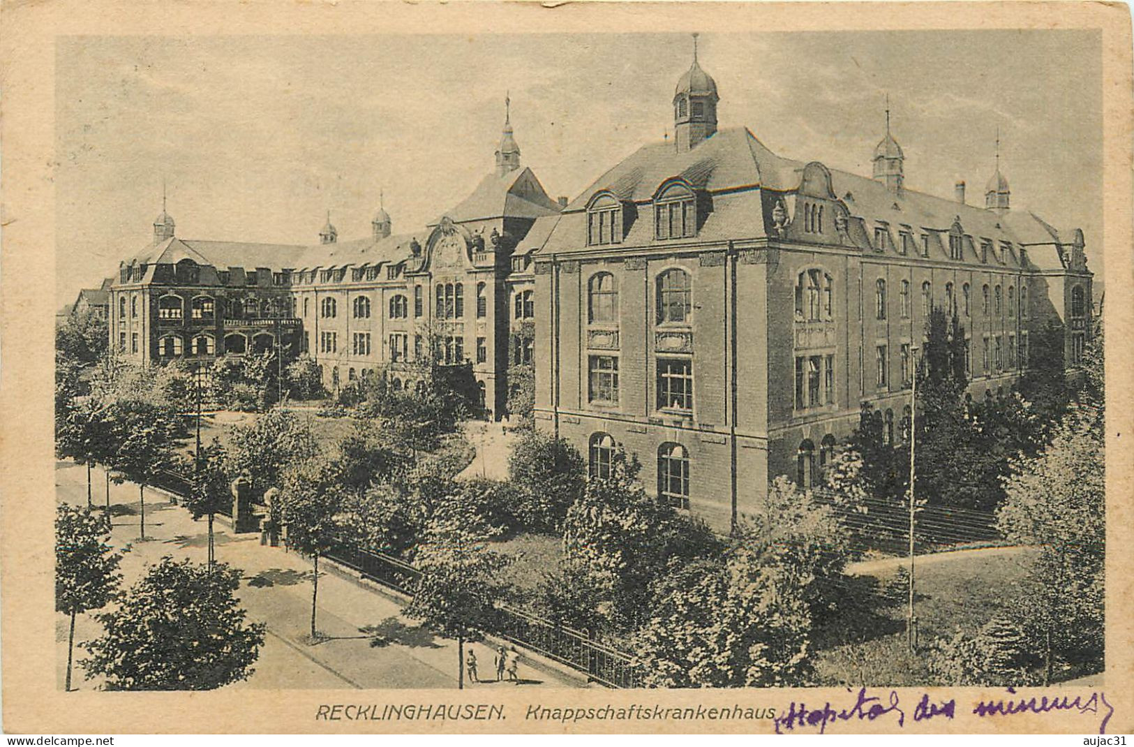 Allemagne - Germany - Rhénanie-du-Nord-Westphalie - Recklinghausen - Knappschaftskrankenhaus - Hôpital des mineurs