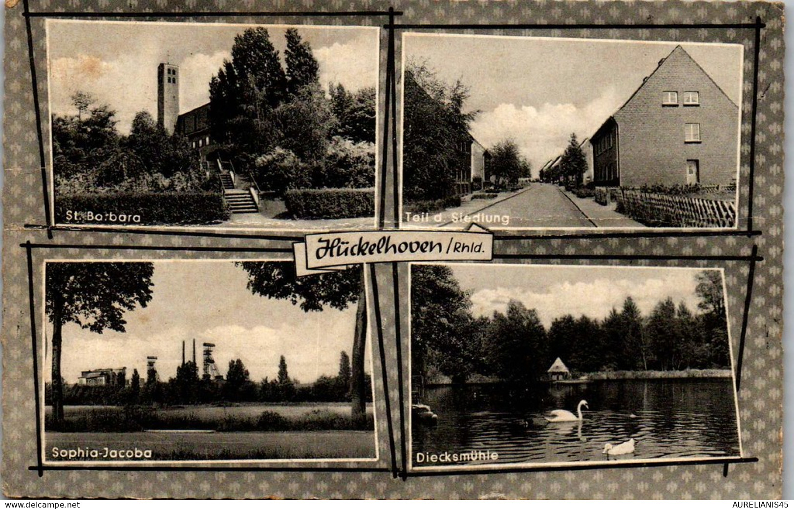 ALLEMAGNE HUCKELHOVEN [PLI] carte postale ancienne [DTZ-10723]
