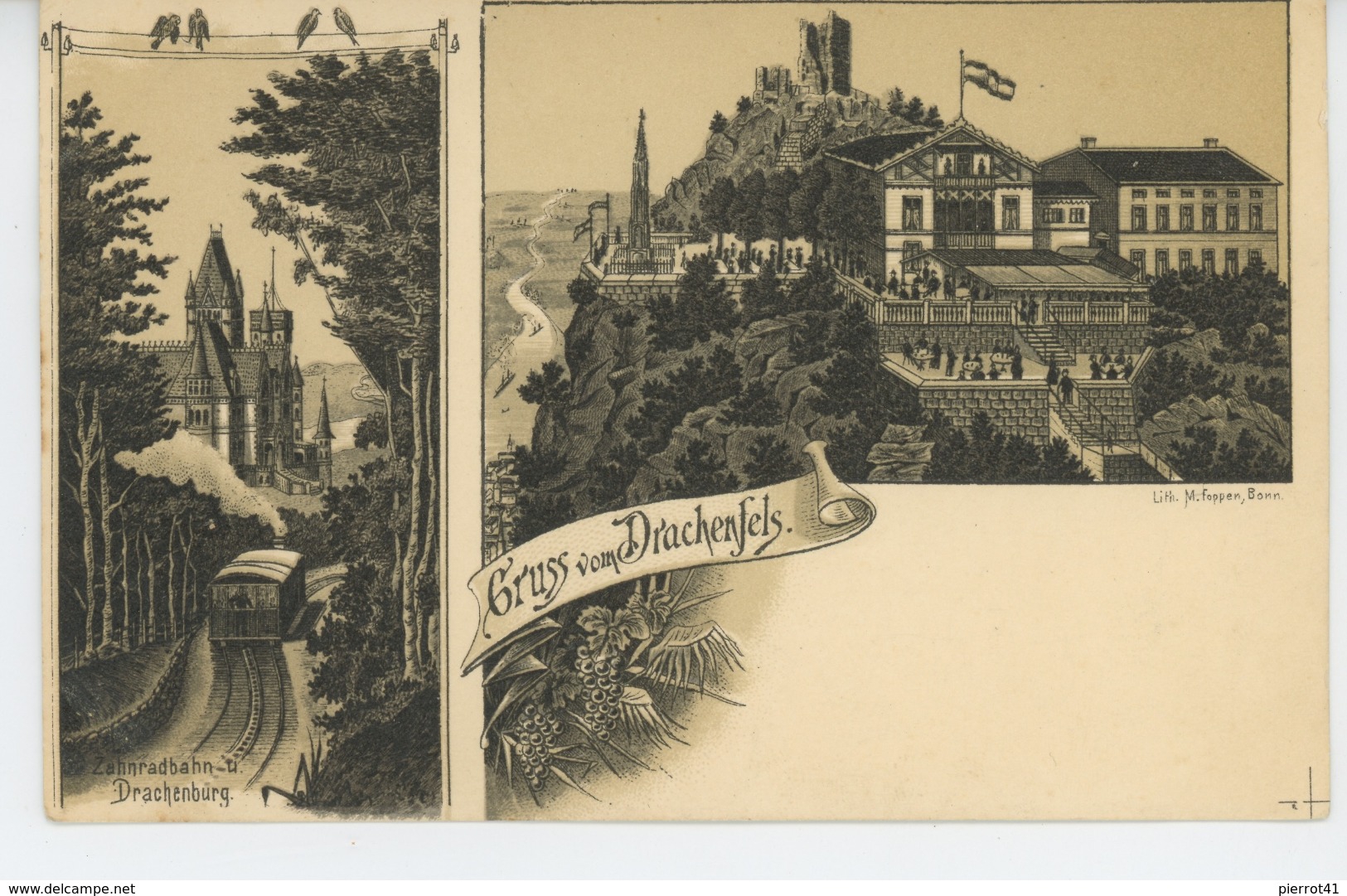 ALLEMAGNE - KÖNIGSWINTER -  Gruss vom DRACHENFELS