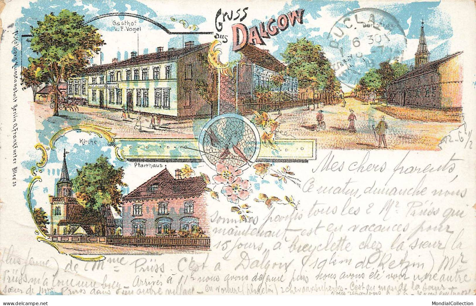 ALLEMAGNE #MK39391 BRANDEBOURG GRUSS AUS DALGOW MULTI VUES