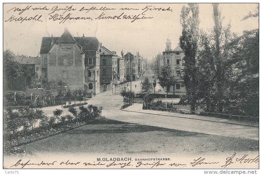 Allemagne - Mönchengladbach München Gladbach - Bahnhofstrasse - RARE