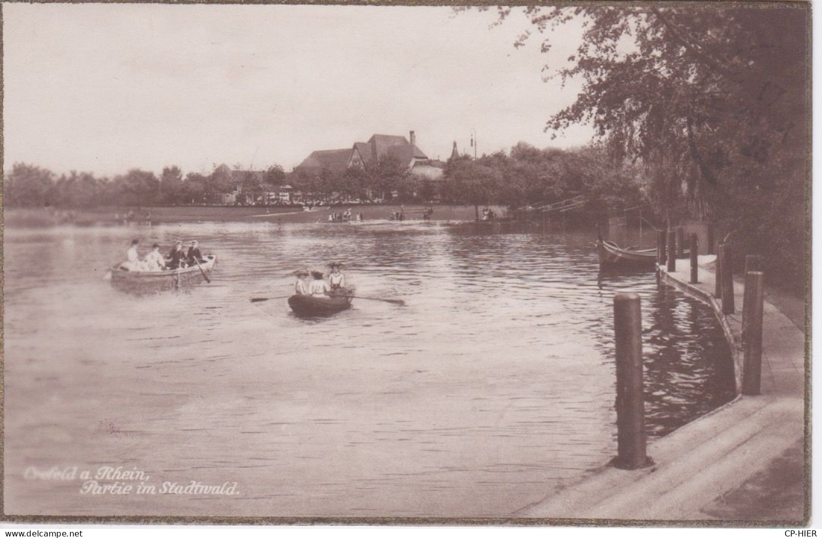 ALLEMAGNE -  RHENANIE DU NORD WESTPHALIE - KREFELD - CREFELD A. RHEIN - BARQUE