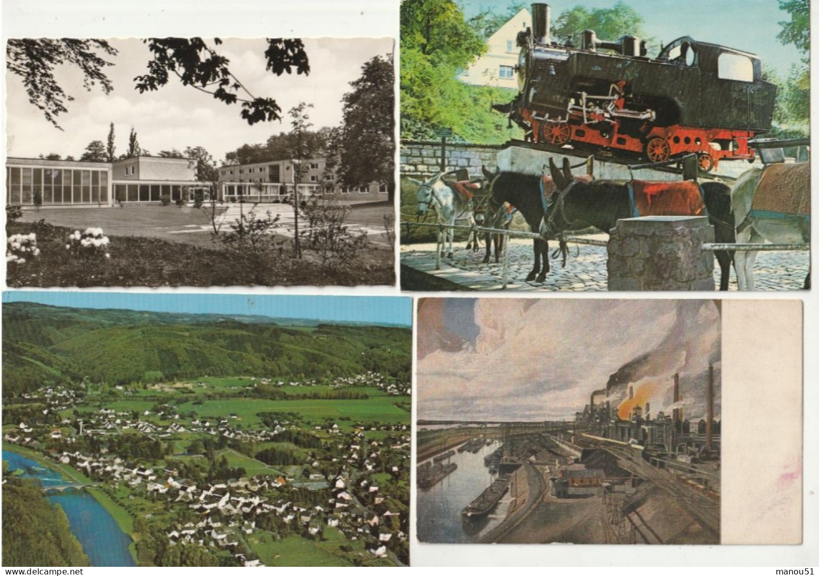 ALLEMAGNE - Rhénanie du Nord-Westphalie - Lot de 4 CP