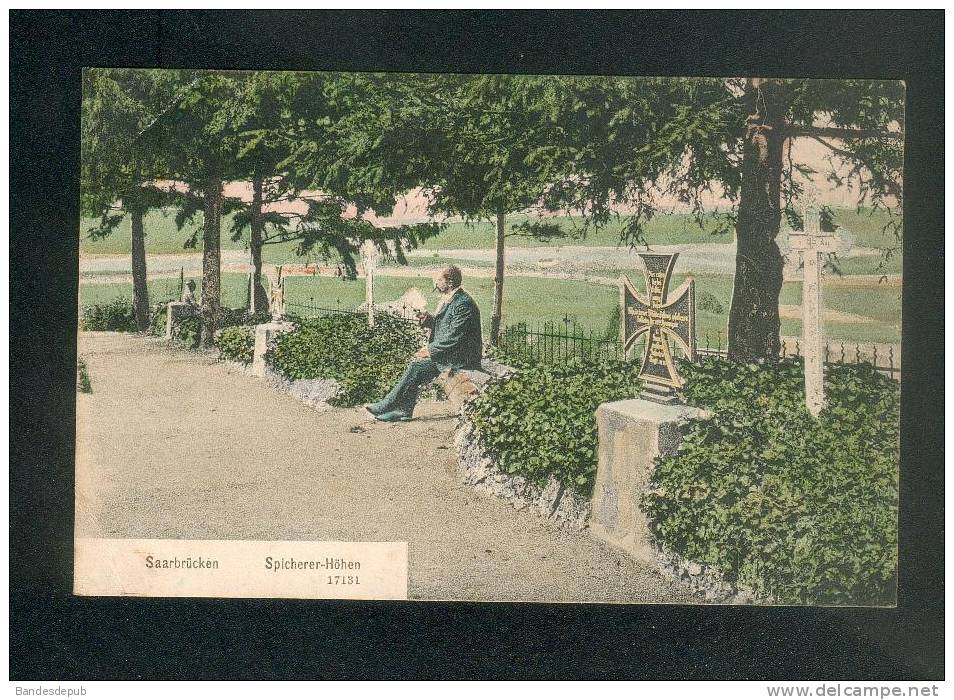 Allemagne - Saarbrücken - Spicherer Höhen ( animée cimetière Reinicke & Rubin )