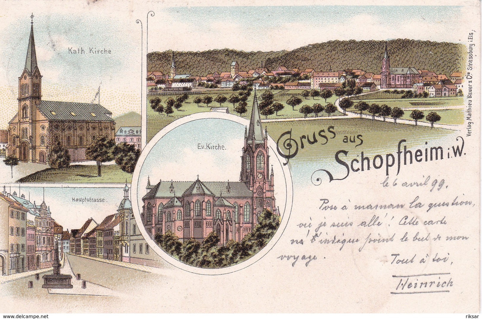 ALLEMAGNE(SCHOPFHEIM) GRUSS(LORRACH)