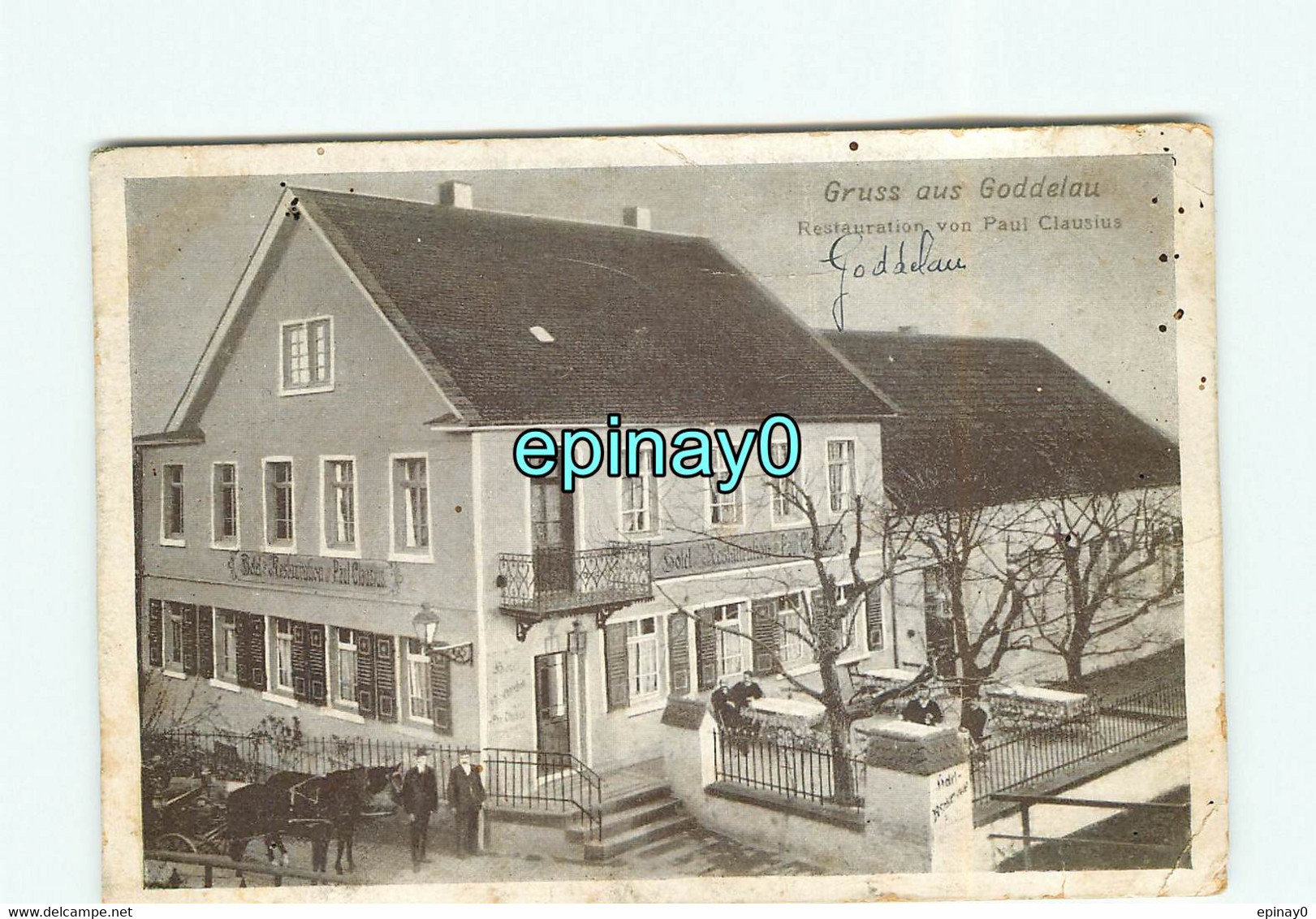 ALLEMAGNE  - VENTE à PRIX FIXE - gruss aus goldelau restaurant von paul clausius