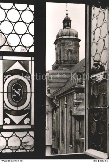 41687931 Aalen Blick Napoleonfenster Stadtkirche Aalen