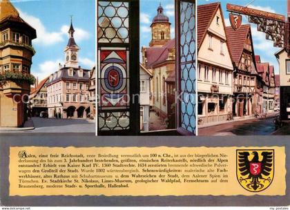 Aalen Altes und neues Rathaus Napoleonfenster Ev Stadtkirche Hirschgasse