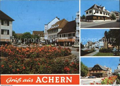 Achern Baden Blumenampel Strassenpartien