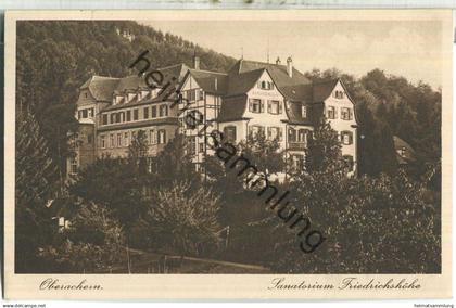 Oberachern - Sanatorium Friedrichshöhe - Verlag Max Pache Achern