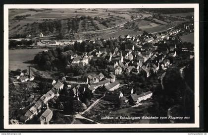 AK Adelsheim, Fliegeraufnahme des Ortes