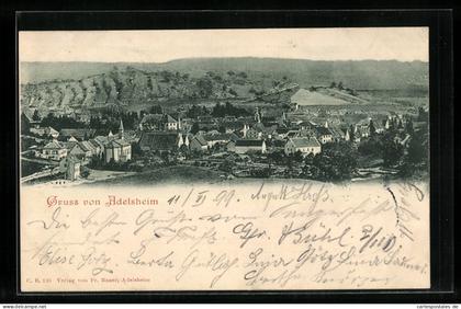AK Adelsheim, Ortsansicht bei Tag