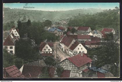 AK Adelsheim, Strassenpartie mit Fachwerkhaus