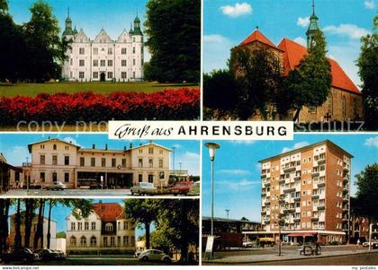 Ahrensburg Schloss Kirche Bahnhof Rathaus Hochhaus