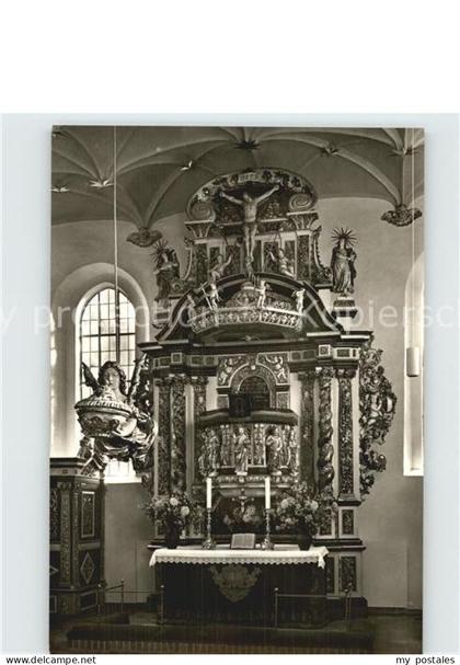 Ahrensburg Schlosskirche innen Barockaltar