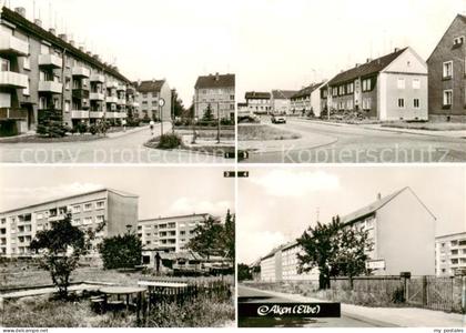 Aken Elbe Strasse der AWG Neue Strasse Neubauviertel Dessauer Landstrasse