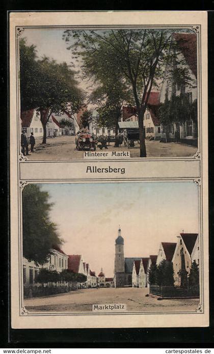 AK Allersberg, Hinterer Markt und Marktplatz