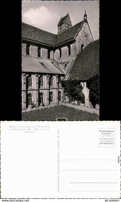 Ansichtskarte Alpirsbach Kloster Alpirsbach und Kath. Kirche 1960