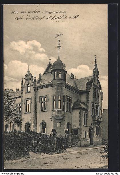 AK Alsdorf / Eifel, Partie an der Bürgermeisterei