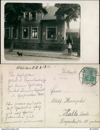 Ansichtskarte Altdöbern Stara Darbnja Privathaus. Straßenpartie 1913