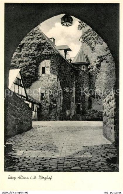 Altena Lenne Burg Altena Burghof