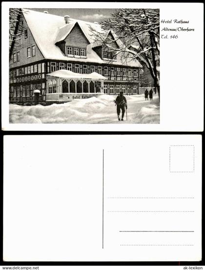 Altenau-Clausthal-Zellerfeld Hotel Rathaus Altenau Oberharz 1950