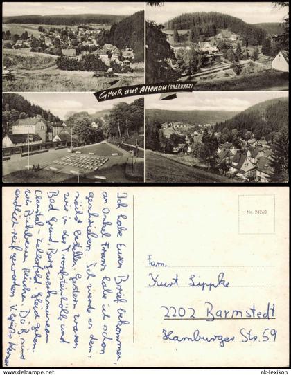 Altenau-Clausthal-Zellerfeld Mehrbild-AK Ortsansichten Altenau Oberharz 1960