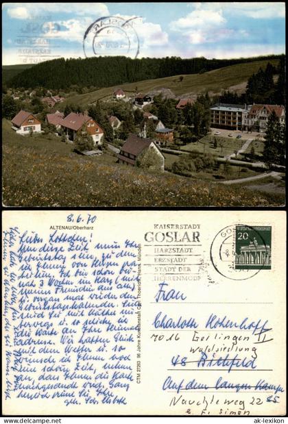 Altenau-Clausthal-Zellerfeld Teilansicht Altenau im Oberharz 1970