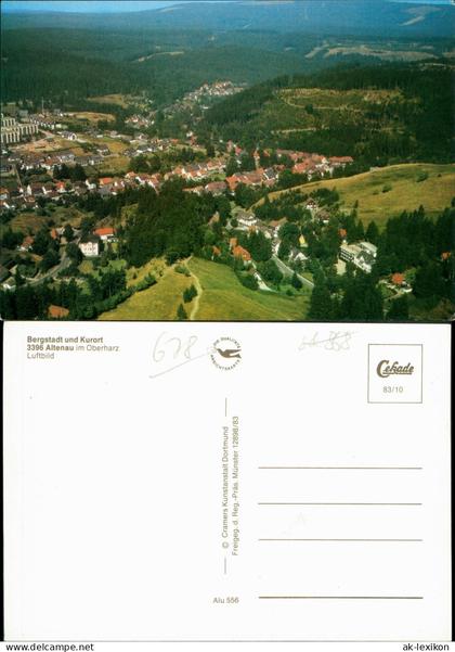 Ansichtskarte Altenau-Clausthal-Zellerfeld Luftbild Altenau im Oberharz 1983
