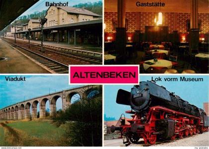73897848 Altenbeken Bahnhof Gaststaette Viadukt Lok vorm Museum Altenbeken