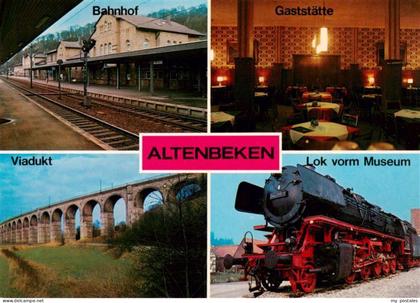 73899133 Altenbeken Bahnhof Gaststaette Viadukt Lok vorm Museum Altenbeken
