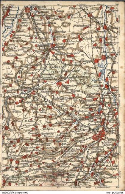 41333164 Altenburg Thueringen Landkarte Altenburg und Umgebung Altenburg Thuerin