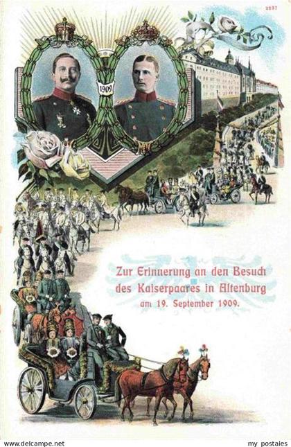 ALTENBURG  (S.A.) Thueringen Besuch des Kaiserpaares in Altenburg im Sept 1909