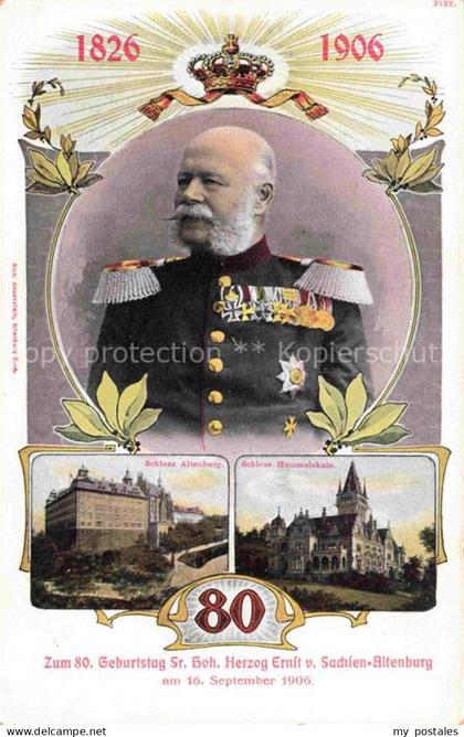 ALTENBURG  (S.A.) Thueringen Schloss Altenburg Schloss Hummelshain Herzog Ernst