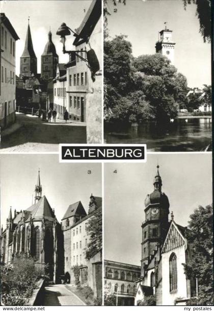 Altenburg Thueringen Altenburg Rote Spitzen Teich Schloss Kirche Bartholomaei Ki