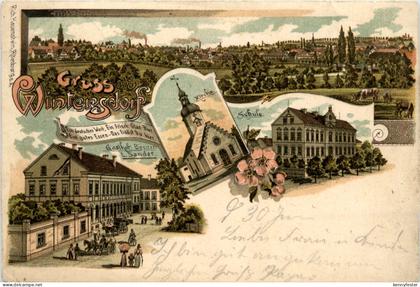 Gruss aus Wintersdorf - Litho - Meuselwitz