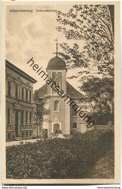 Altlandsberg - Schlosskirche mit Pfarrhaus - Verlag Felix Hähnel 30er Jahre