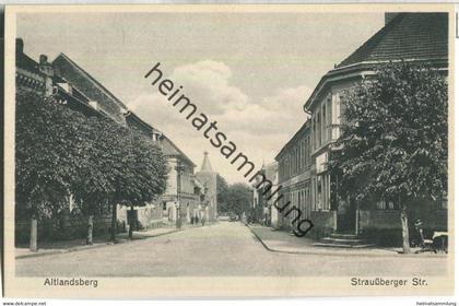 Altlandsberg - Strausberger Strasse - Verlag Felix Hähnel Altlandsberg 30er Jahre
