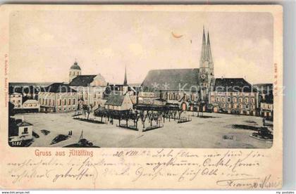 42652409 Altoetting Platz mit Kirchen Altoetting