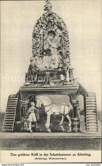 Altoetting Goldenes Roessl in der Schatzkammer Altoetting
