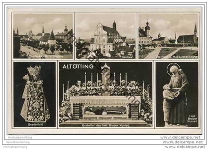 Altötting - Basilika - Bruder Konrad - Gnadenbild - Foto-AK 1940