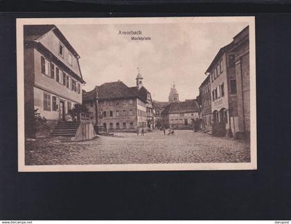 Dt. Reich AK Amorbach Marktplatz