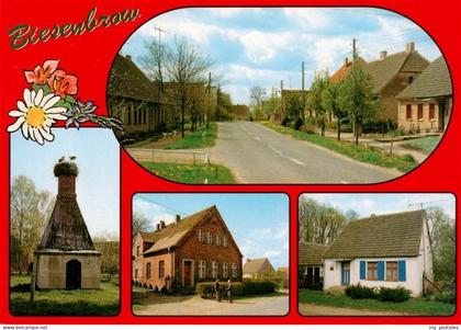 Biesenbrow Angermuende Uckermark Brandenburg Dorfstrasse Storchenturm-am-Zollend