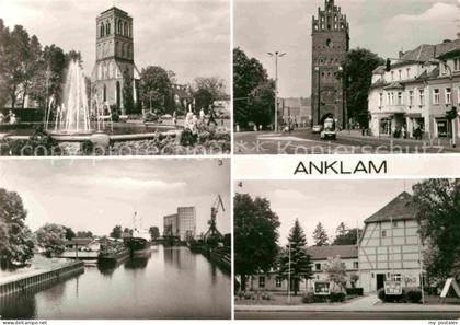 Anklam Mecklenburg-Vorpommern Nicolaikirche Steintor Hafen Theater
