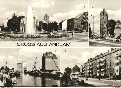 Anklam Mecklenburg-Vorpommern Steintor Am Hafen Peenestrasse