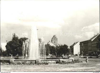 Anklam Mecklenburg-Vorpommern Steintor Springbrunnen