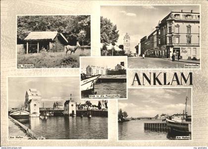 Anklam Mecklenburg-Vorpommern Tierpark Steinstrasse Peenstrasse Hafen